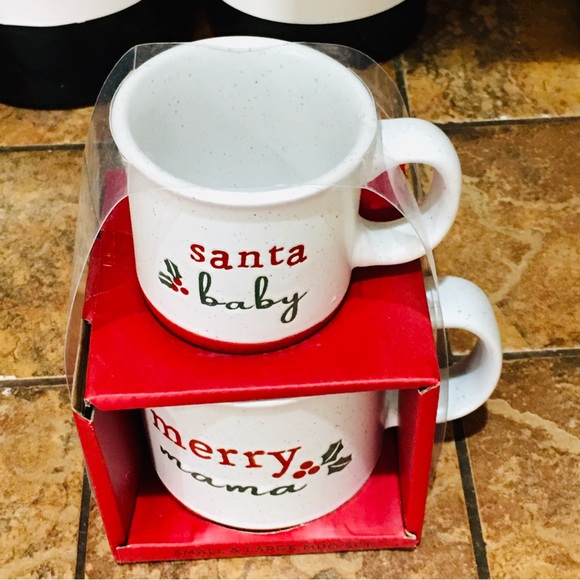 Christmas holiday winter ceramic coffee mug mama baby gift kitchen - Picture 2 of 2